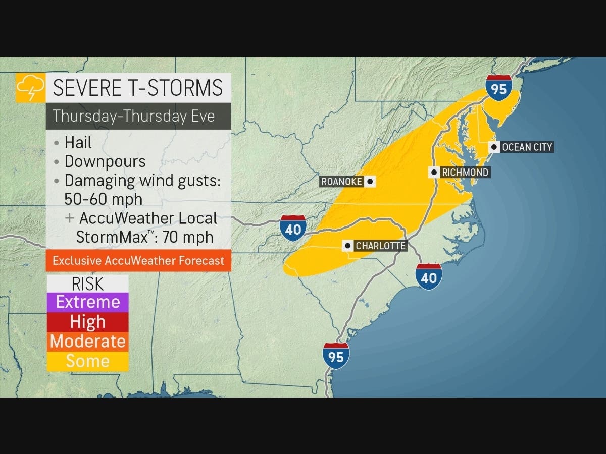 18 MD Counties, Plus Baltimore City, Under Severe Thunderstorm Watch