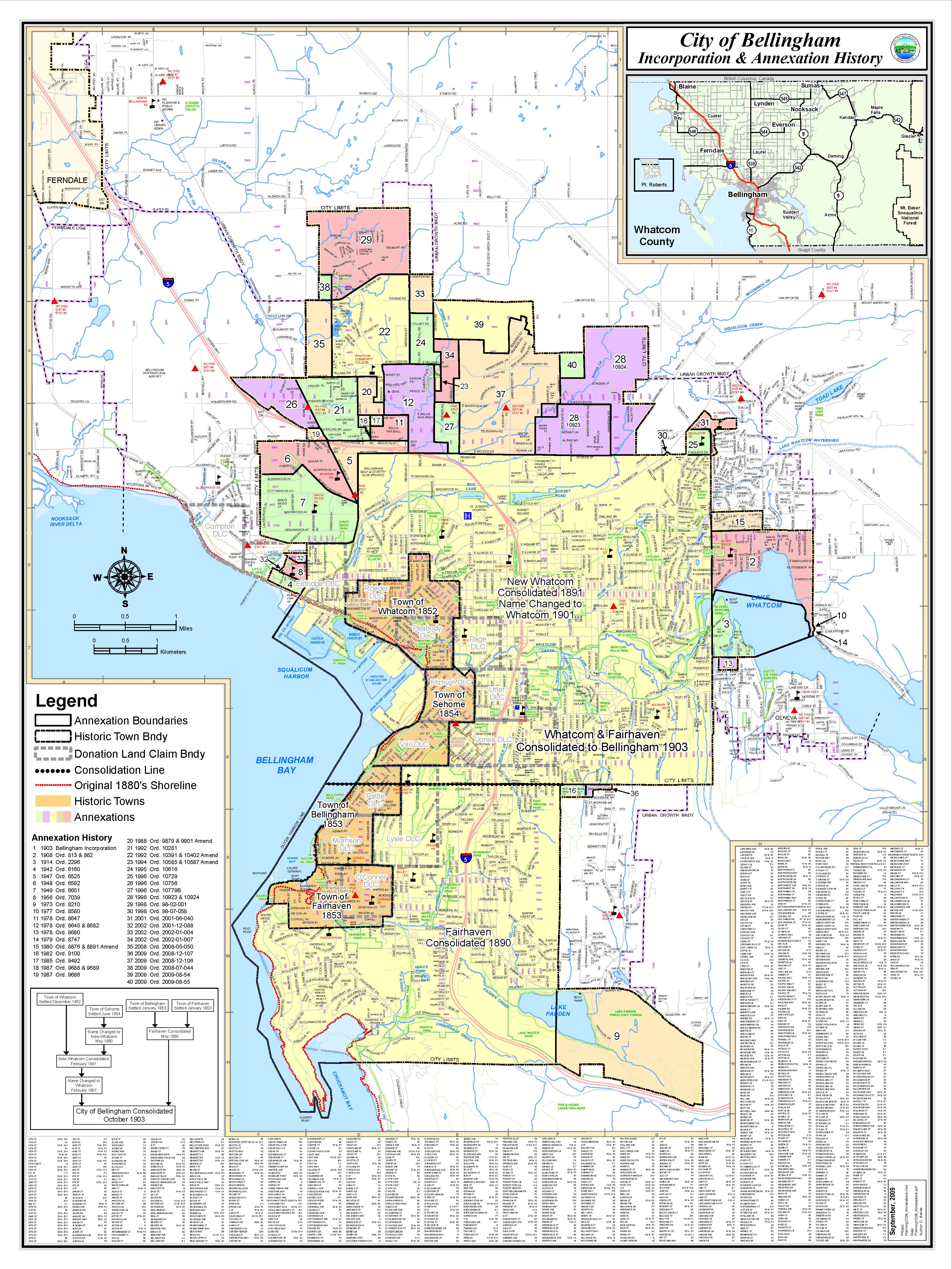 Bellingham Washington City Map - Bellingham • mappery