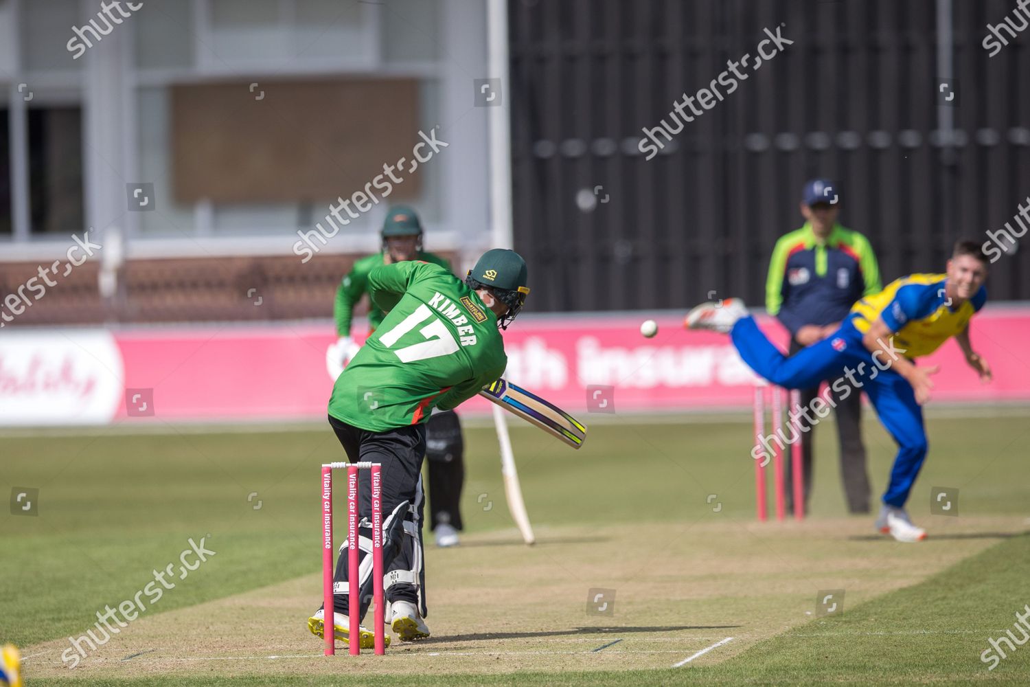 Wicket Louis Kimber On Debut Caught Editorial Stock Photo - Stock Image