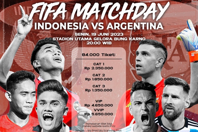 argentina vs indonesia Argentina vs. indonesia, por un partido amistoso, fecha fifa junio 2023