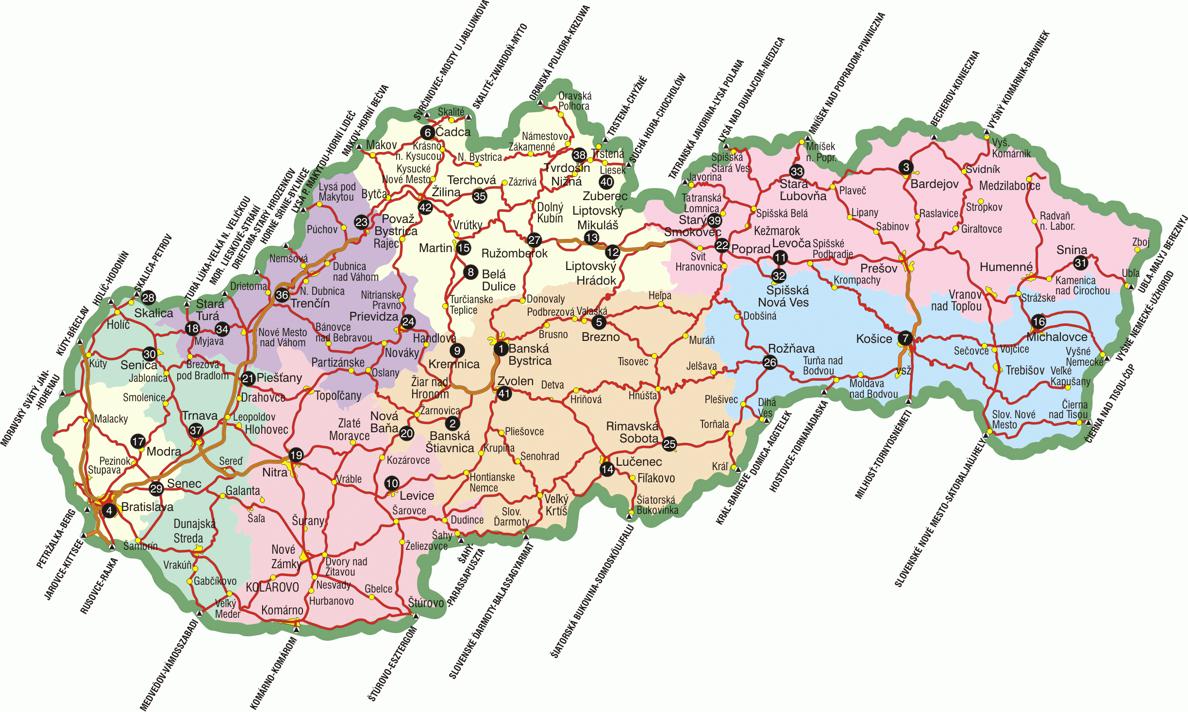 slovakia map Slovakia political map