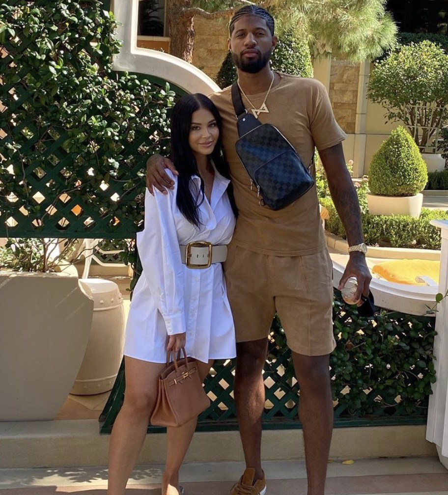 paul george wife Clippers star paul george spotted partying with model fiancée daniela