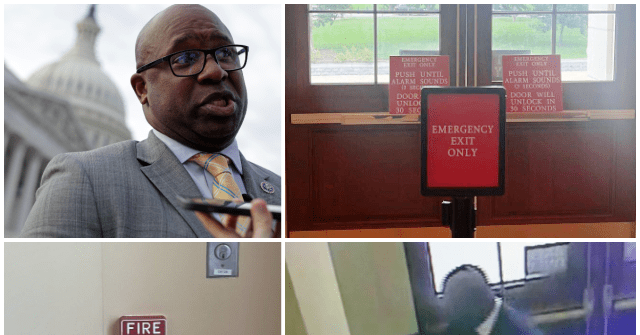 jamaal bowman pulls fire alarm Jamaal bowman pulls fire alarm before spending bill vote!